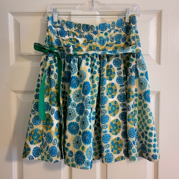 Marc Jacobs Dresses & Skirts - Marc Jacobs 2000's Green and Blue Floral Skirt, Size 2